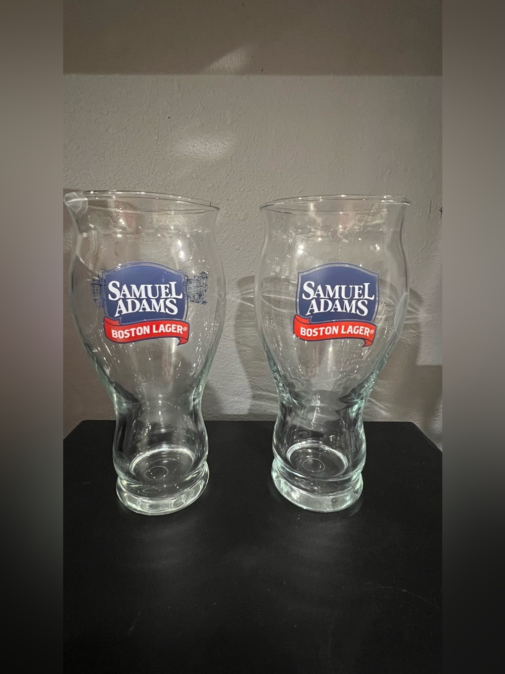 Boston Lager Branded Pint Glasses - Clear (Set of 2)